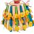 JAVA Carousel X-Large – grand jouet en bois de café et feuilles de bananier pour perroquets 30 × 28 × 45 cm ParrotPlanet.fr