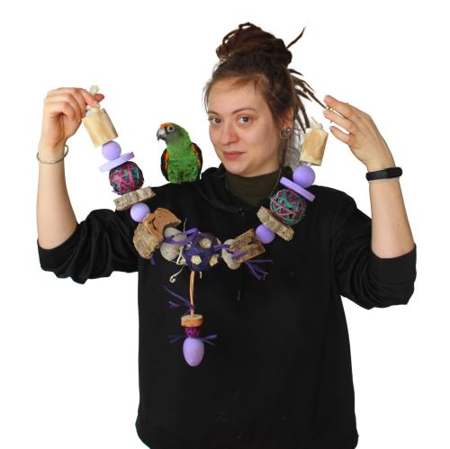 Girlanda Wielkanocna - Zabawka dla średnich i dużych papug od ParrotPlanet.pl