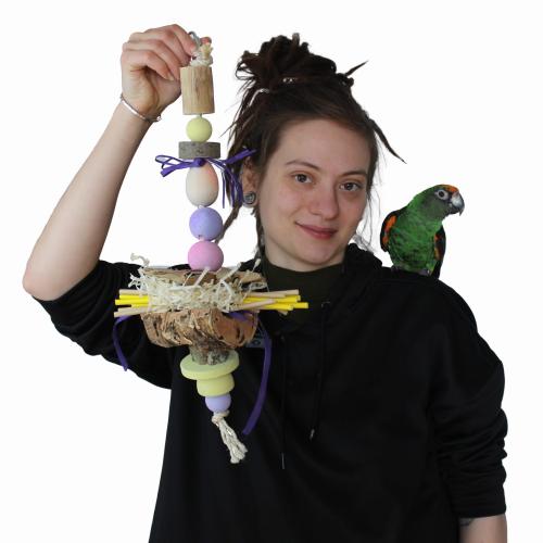 Happy Easter - Zabawka dla małych i średnich papug od ParrotPlanet.pl