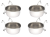 Zestaw 4 Metalowych miseczek dla papug 140 ml w cenie 3 od ParrotPlanet.pl