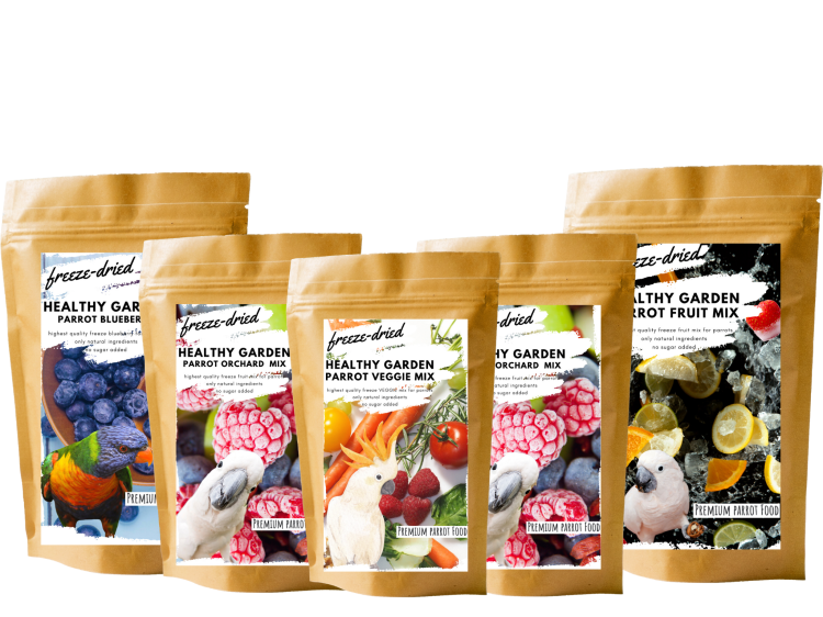 Zestaw 5 szt Zdrowych Smakołyków od Premium Parrot Food w cenie 4 szt - 1 Opakowanie GRATIS  od ParrotPlanet.pl