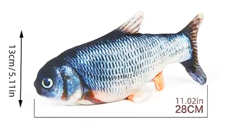Interaktywna Ryba | Zabawka Skacząca | Elektryczna | dla psa i kota | 28cm od ParrotPlanet.pl