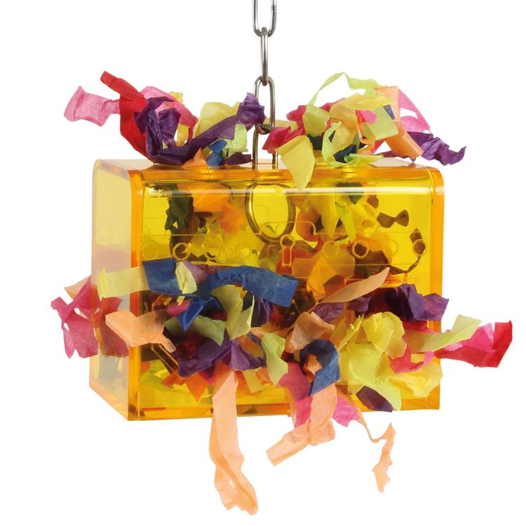 Żerująca Skrzyneczka - zabawka dla wszystkich papug od ParrotPlanet.pl