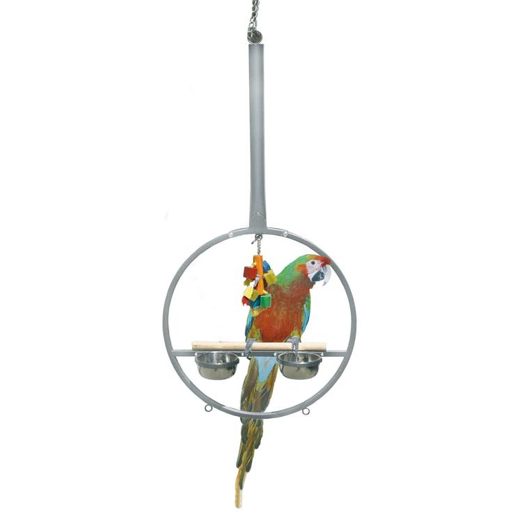Plac zabaw MONTANA kółko jasny dla dużych i średnich papug od ParrotPlanet.pl
