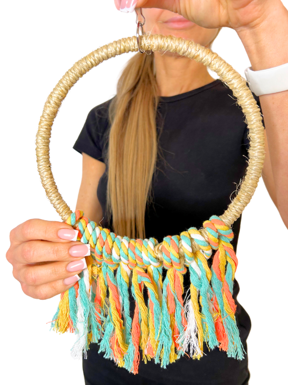 Housse en coton colorée L/XL pour balançoire à oiseaux - Parrot Planet.fr