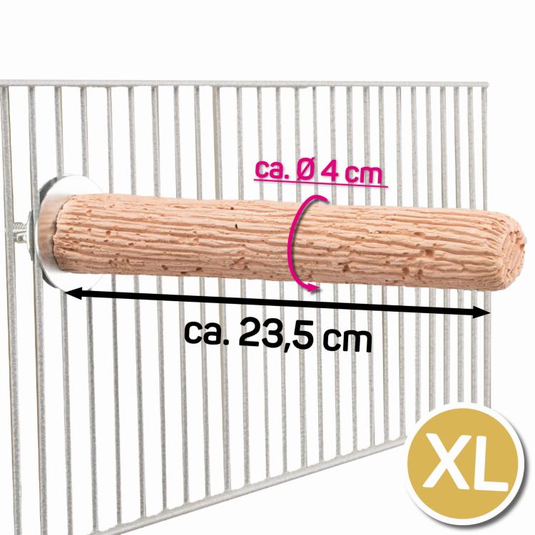 Żerdź Manu Fitness XL | naturalna, mineralna żerdź | dla dużych papug od ParrotPlanet.pl