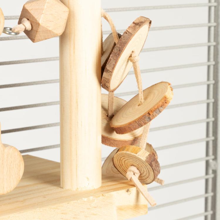 Teddy Bear Swing - zabawka do klatki z figurką misia dla papug | ok. 23 x 12 x 13 cm od ParrotPlanet.pl
