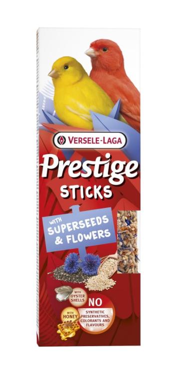 Versele Laga Prestige Sticks Canaries with Superseeds & Flowers 60g - kolby z ziarnami i kwiatami dla kanarków od ParrotPlanet.pl