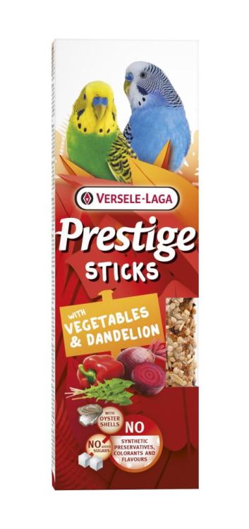 Versele Laga - Prestige Sticks Small Parakeets with Vegetables & Dandelion 60g - kolby z warzywami i mniszkiem dla małych papużek  od ParrotPlanet.pl