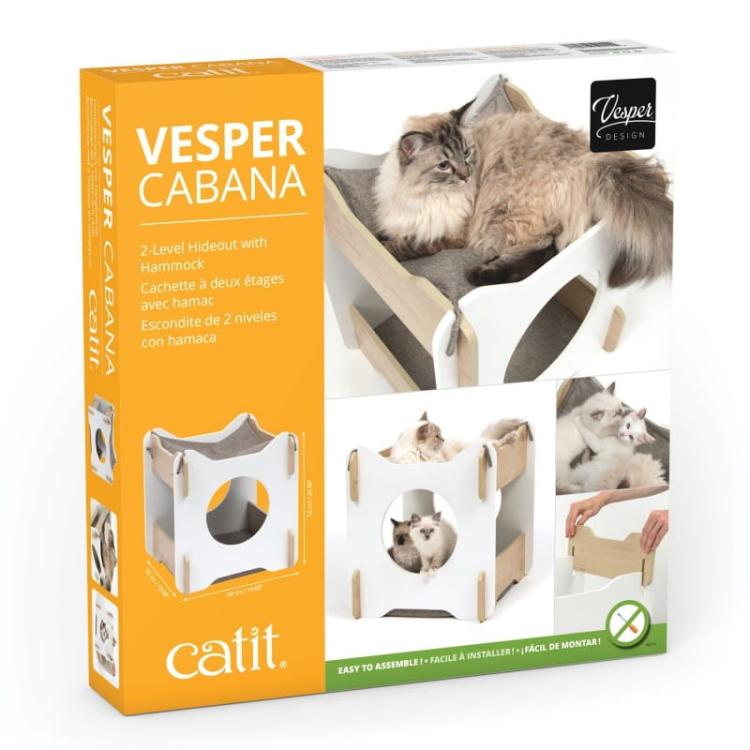 Catit Vesper Cabana | Domek Hagen dla kota | 50x50x53cm | Biały od ParrotPlanet.pl