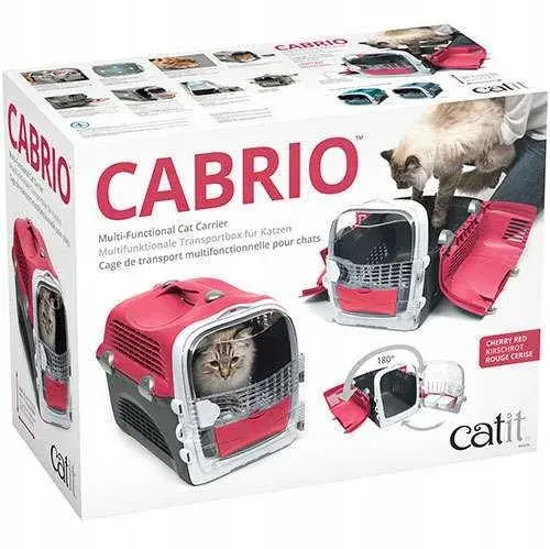 Catit Design Cabrio | Transporter Hagen dla kota | 33 x 51 x 35cm | Czerwony od ParrotPlanet.pl