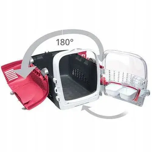 Catit Design Cabrio | Transporter Hagen dla kota | 33 x 51 x 35cm | Czerwony od ParrotPlanet.pl