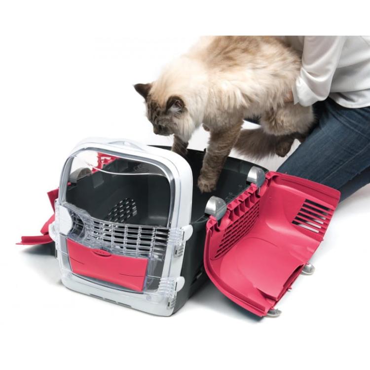 Catit Design Cabrio | Transporter Hagen dla kota | 33 x 51 x 35cm | Czerwony od ParrotPlanet.pl