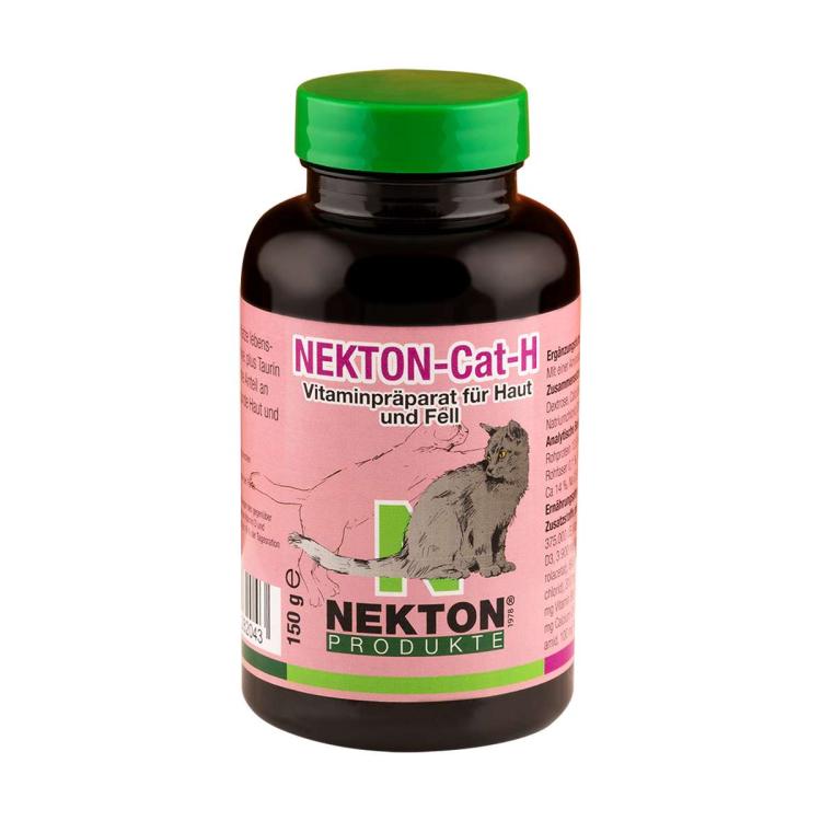 NEKTON Cat H - witaminy dla poprawy skóry i sierści dla wszystkich kotów 150g od parrotplanet.jpeg
