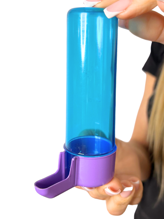 Poidełko, poidło ANTYBAKTERYJNE do wody dla papug i innych ptaków niebieski 100ml od ParrotPlanet.pl