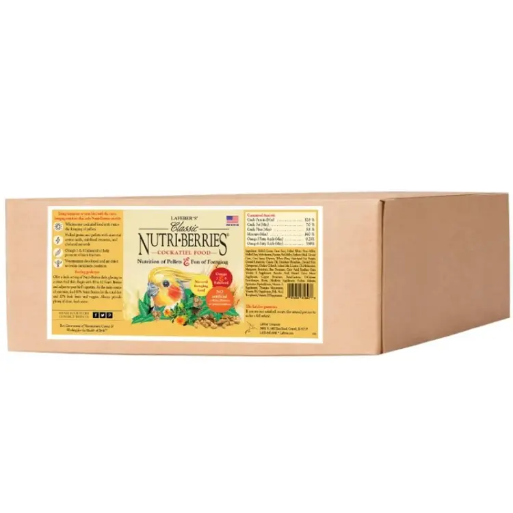 Lafeber NutriBerries Original - Pokarm w kształcie kuleczek dla średnich i dużych papug 6,4 kg od parrotplanet.webp