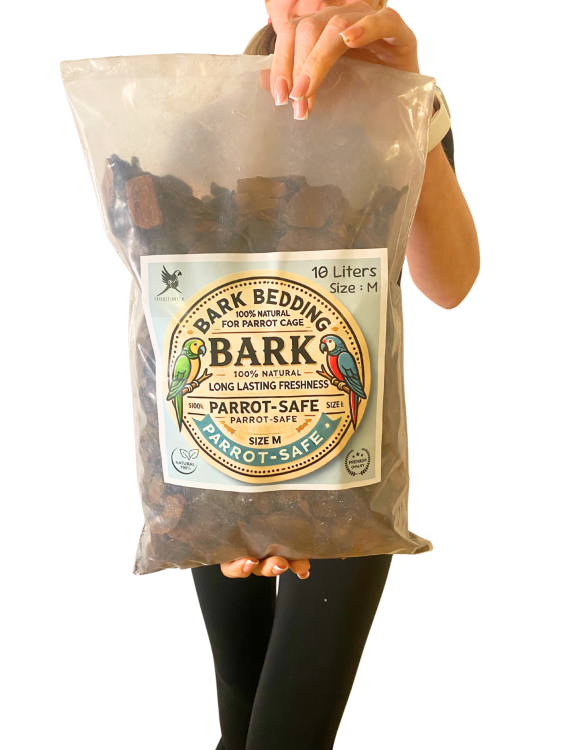 Sous-couche Naturelle pour Perroquets Moyens, Taille M - 10 Litres de ParrotPlanet.fr