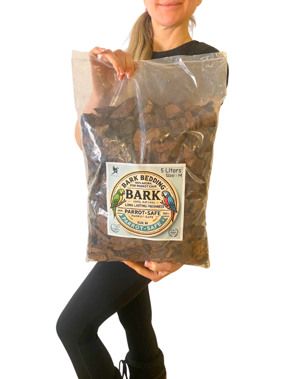 Sous-couche Naturelle M pour Moyennes Perroquets, 5 Litres de ParrotPlanet.fr