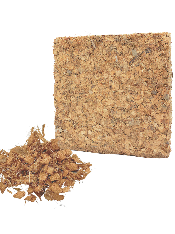 Brique de Coque de Coco Bioterr BioCoco 4,5kg - Substrat Naturel pour Perroquets de ParrotPlanet.fr