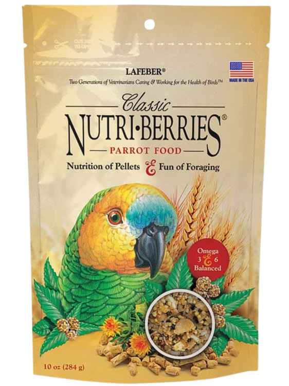 Lafeber NutriBerries Original Classic - Pokarm w kształcie kuleczek dla średnich i dużych papug 284g od ParrotPlanet.pl