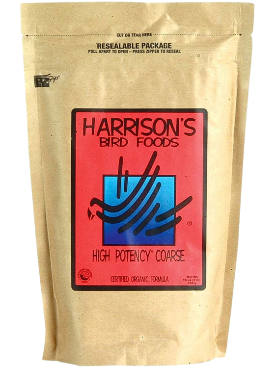 Harrison`s High Potency Coarse-Complete Organic Parrot Food - Granulat dla średnich i dużych papug 15% tłuszczu 450g od ParrotPlanet.pl