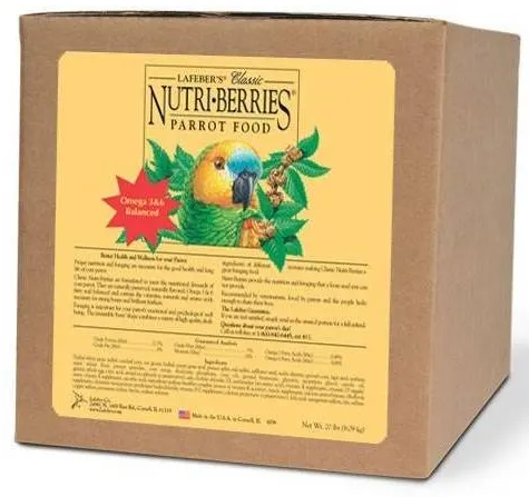 Lafeber NutriBerries Original Classic - Pokarm w kształcie kuleczek dla średnich i dużych papug 6,4 kg od ParrotPlanet
