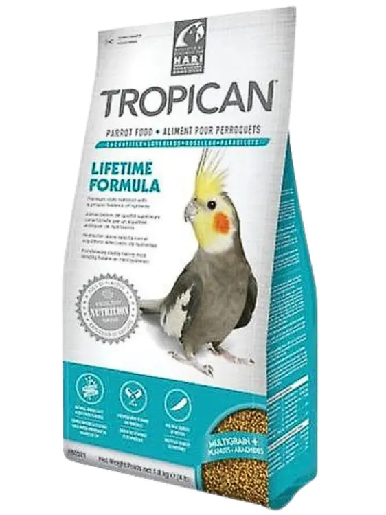Hagen HARI Tropican Cockatiel Lifetime Granules – aliment complet équilibré pour calopsittes et petits perroquets 820 g ParrotPlanet.fr
