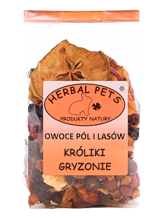 Mélange de Fruits Sauvages et Cultivés pour Rongeurs et Lapins - 100g de ParrotPlanet.fr