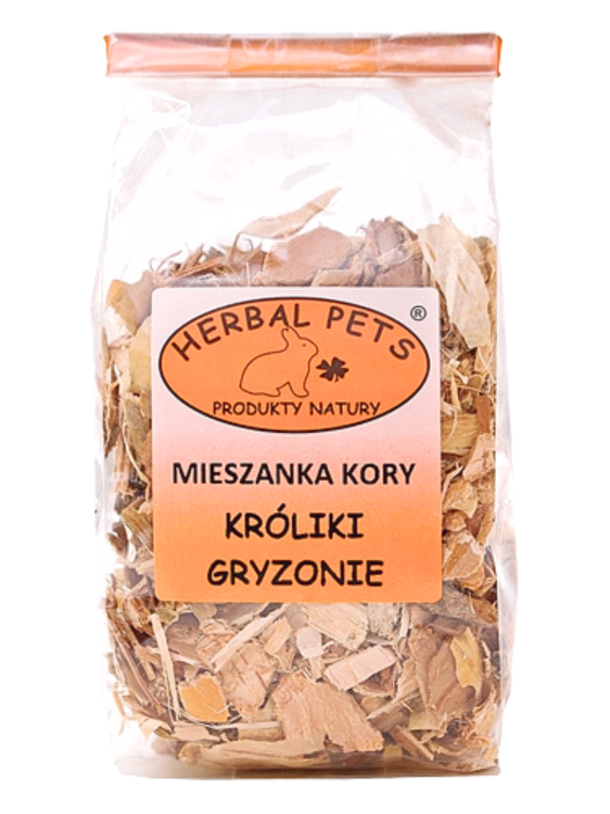 Mélange d'écorce pour rongeurs et lapins - soutien digestif et dentaire 75g de ParrotPlanet.fr