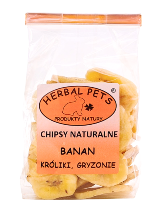 Chipsy Banane Naturels - Snack Nutritif Délicieux pour Rongeurs et Lapins 75g de ParrotPlanet.fr