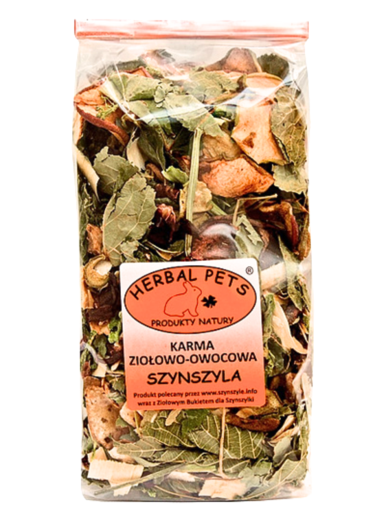 Mélange Naturel Herbes & Fruits « Vitalité Chinchilla » – Parrot Planet 150 g de ParrotPlanet.fr