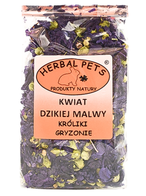 Fleur de Mauve Noire pour Lapins et Rongeurs - Soutien Naturel à la Santé 20g  de ParrotPlanet.fr