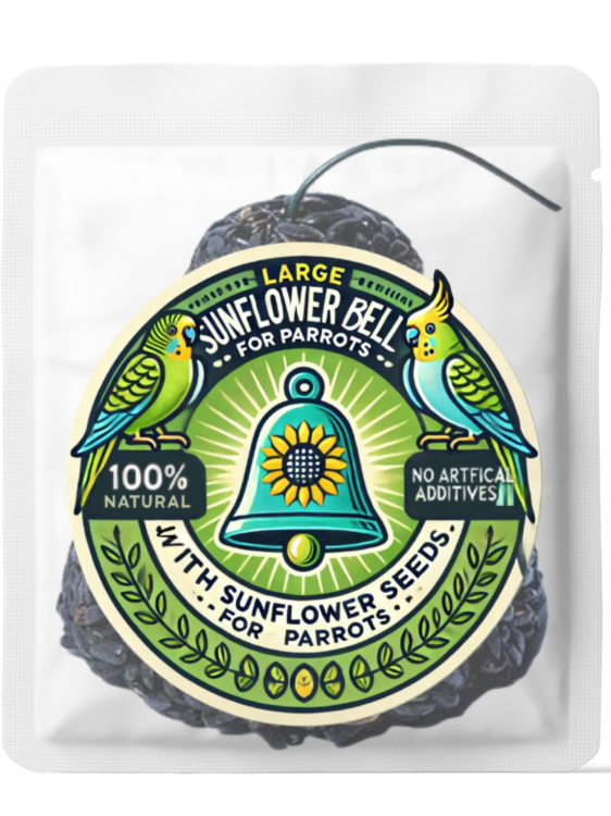 Parrot Planet - Cloches XXL en Graines de Tournesol pour Grandes Perruches 180g de ParrotPlanet.fr