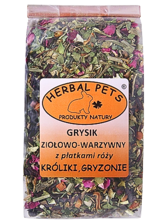 Mélange Naturel de Légumes et Fleurs de Rose pour Rongeurs et Lapins 100g de ParrotPlanet.fr