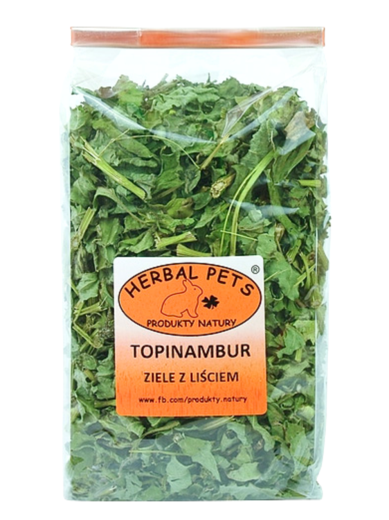 Feuilles et tiges de topinambour – Support naturel pour la digestion des rongeurs | 70 g | ParrotPlanet.fr