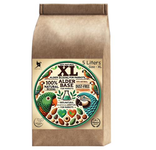 Zrębki Olchowe XL pour Grandes Perruches - Litière Naturelle 5 Litres de ParrotPlanet.fr