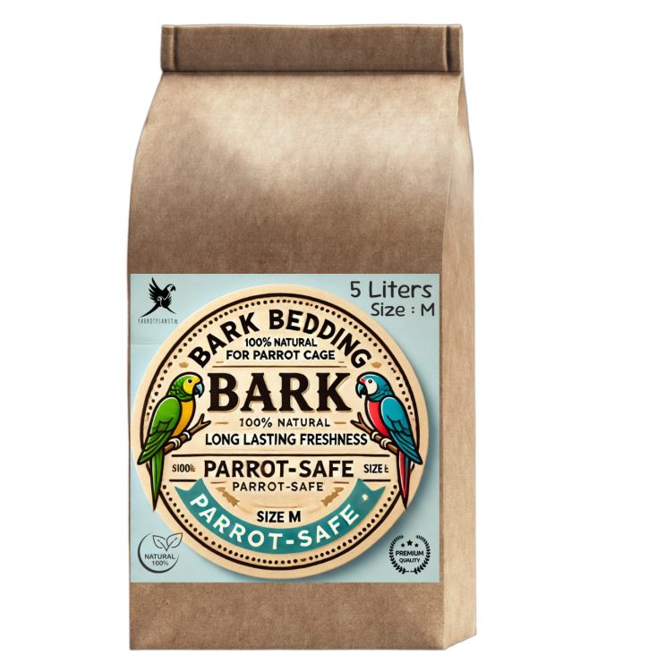 Sous-couche Naturelle M pour Moyennes Perroquets, 5 Litres de ParrotPlanet.fr