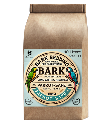 Sous-couche Naturelle pour Perroquets Moyens, Taille M - 10 Litres de ParrotPlanet.fr