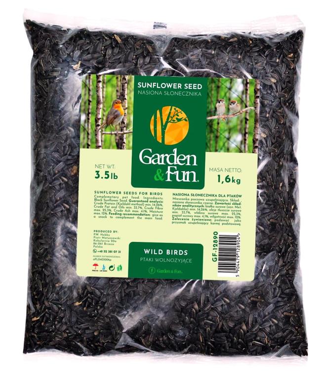 Graines de tournesol noir pour oiseaux et perroquets - 1,6 kg  de ParrotPlanet.fr