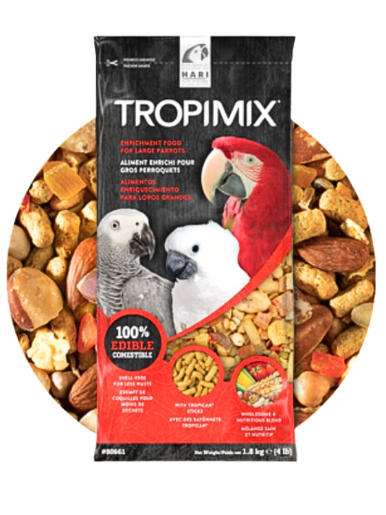 Hagen HARI Tropimix Large Parrot Food Mix – aliment complet équilibré pour grands perroquets 1,8 kg Parrotplanet.fr