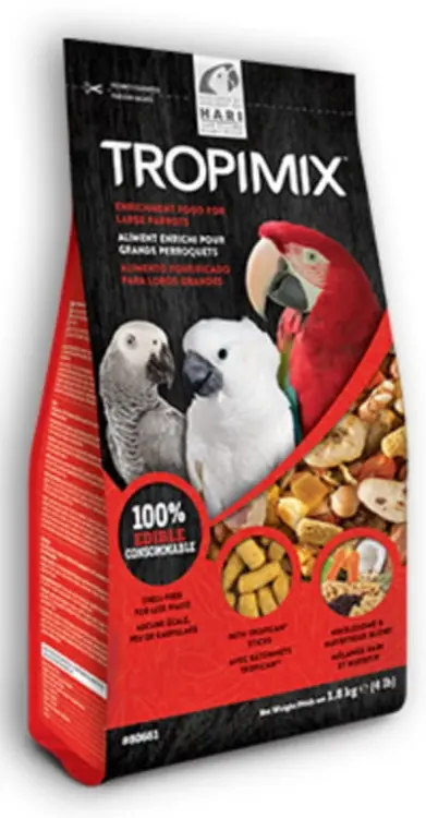 Hagen HARI Tropimix Large Parrot Food Mix – aliment complet équilibré pour grands perroquets 1,8 kg Parrotplanet.fr