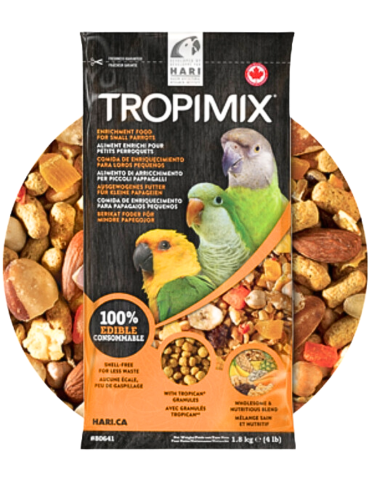 Hagen HARI Tropimix Small Parrot Food Mix – aliment complet équilibré pour petits perroquets 1,8 kg ParrotPlanet.fr