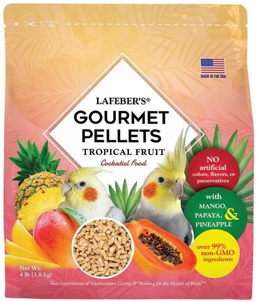 Lafeber Gourmet Pellets - Tropical Fruit - Cockatiel -Zbilansowany pokarm: granulat z owocami dla nimf 1,81 kg od ParrotPlanet.pl
