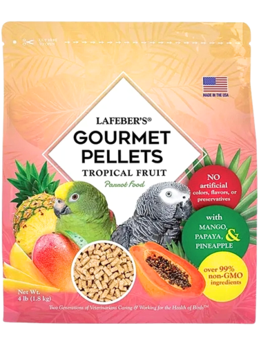 Lafeber Gourmet Pellets - Tropical Fruit - Parrots -Zbilansowany pokarm: granulat z owocami dla dużych papug 1,81 kg od ParrotPlanet.pl