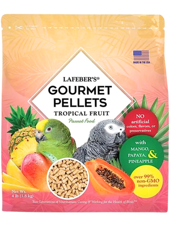 Lafeber Gourmet Pellets - Tropical Fruit - Parrots -Zbilansowany pokarm: granulat z owocami dla dużych papug 1,81 kg od ParrotPlanet.pl