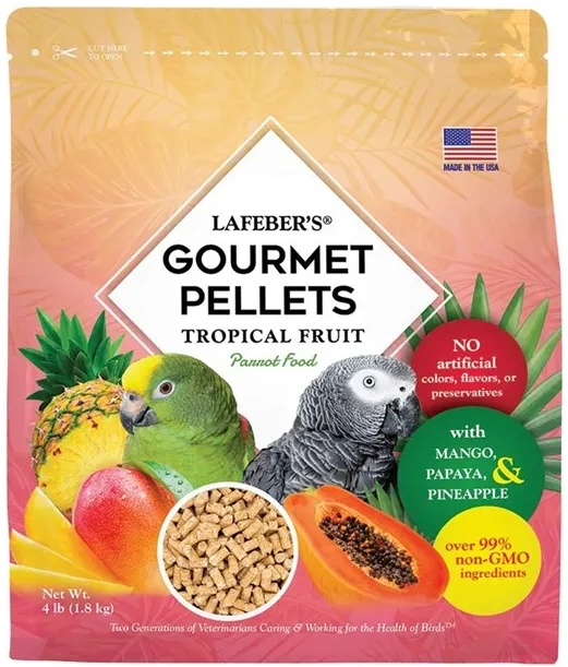 Lafeber Gourmet Pellets - Tropical Fruit - Parrots -Zbilansowany pokarm: granulat z owocami dla dużych papug 1,81 kg od ParrotPlanet.pl
