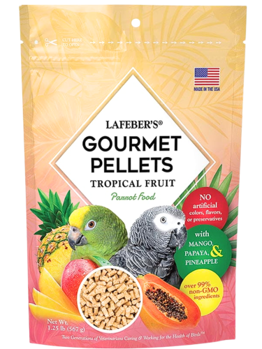 Lafeber Gourmet Pellets Tropical Fruit Parrots – granulés complets aux fruits tropicaux pour perroquets moyens et grands, 567 g ParrotPlanet.fr