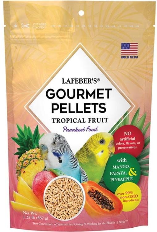 Lafeber Gourmet Pellets Tropical Fruit Budgies – granulés complets aux fruits tropicaux pour perruches ondulées, 567 g  ParrotPlanet.fr