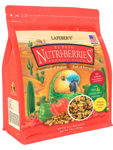 Lafeber NutriBerries El Paso – boules nutritives aux graines, légumes et fruits avec 30 % de granulés – pour perroquets ParrotPlanet.fr