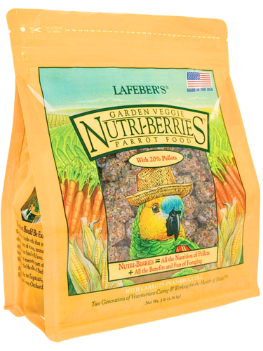Lafeber NutriBerries Garden Veggie - Pokarm w kształcie kuleczek dla średnich i dużych papug 1,36kg od ParrotPlanet.pl